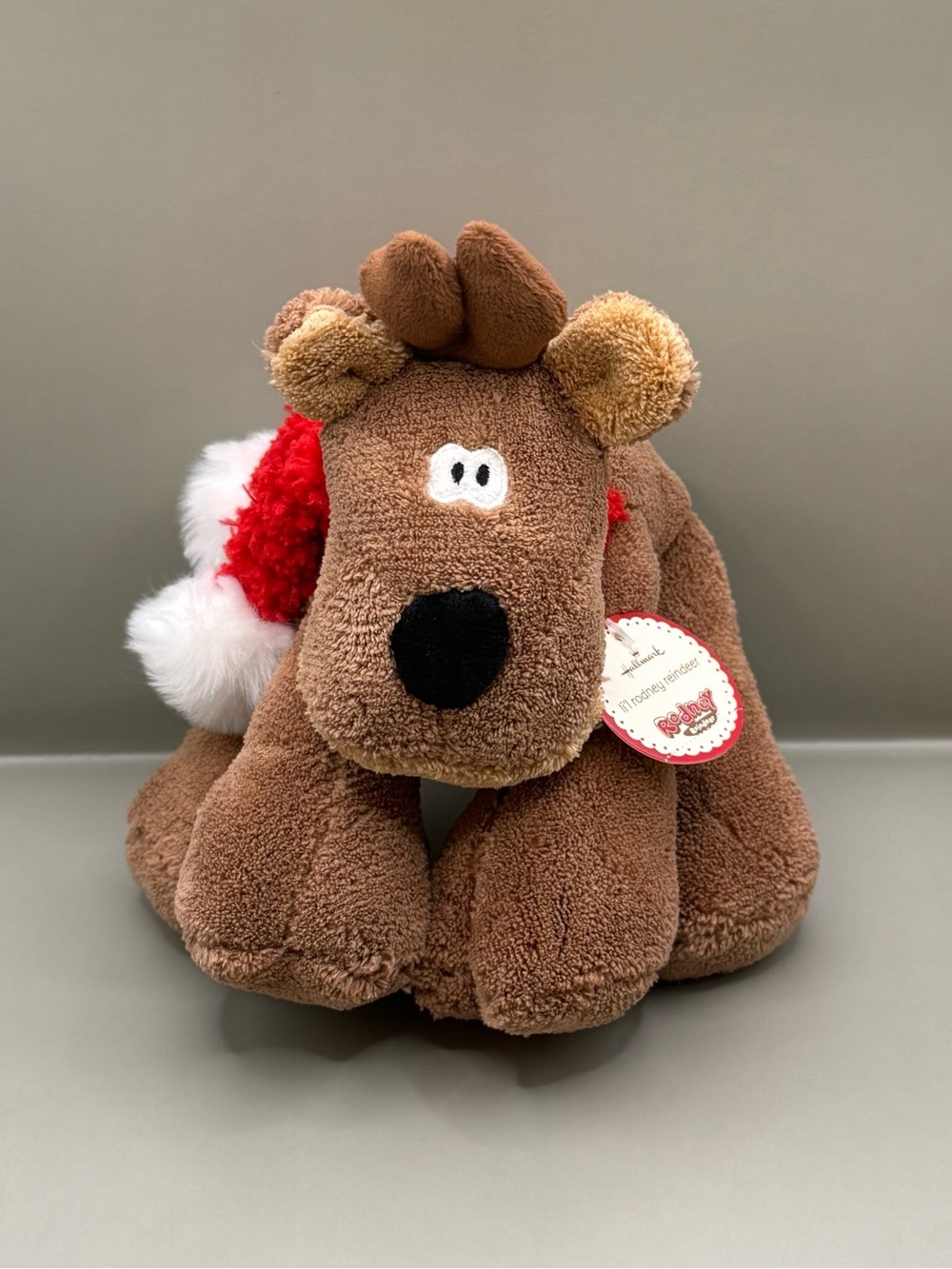 NWT Hallmark Rodney Reindeer Christmas Plush Stuffed Animal